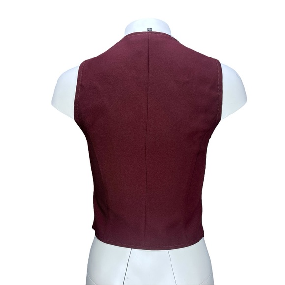 VTG 70's Burgundy Brown Watts Doin Blazer & matching Vest VTG Sz 7/8 - Picture 14 of 16